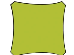 Viereck-Sonnensegel 360 cm x 360 cm Limegrün*Perel Discount