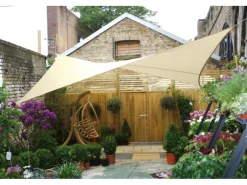 Perel Sonnensegel|Viereck-Sonnensegel wasserdurchlässig 500 cm x 500 cm