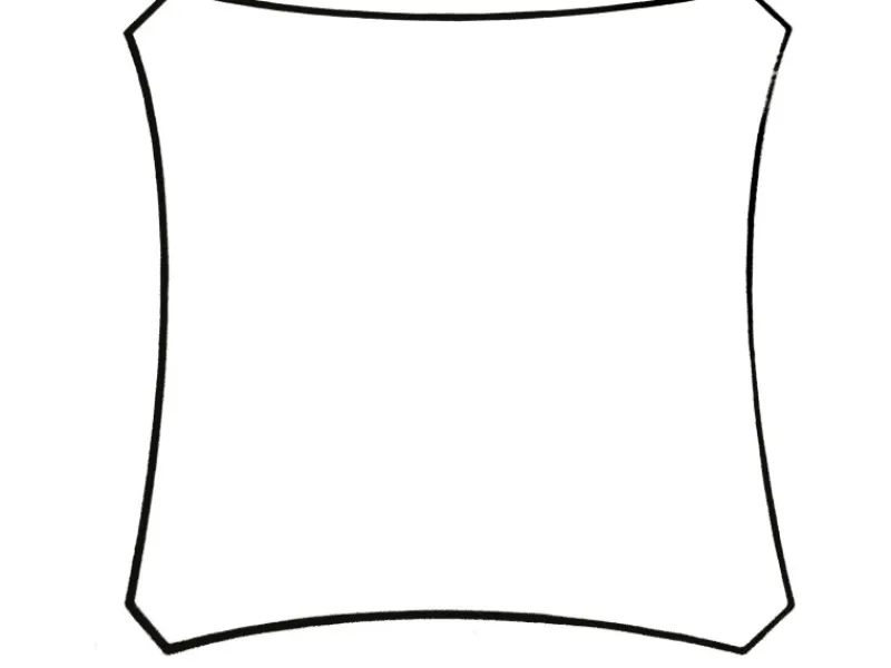 Perel Sonnensegel|Viereck-Sonnensegel wasserdurchlässig 500 cm x 500 cm