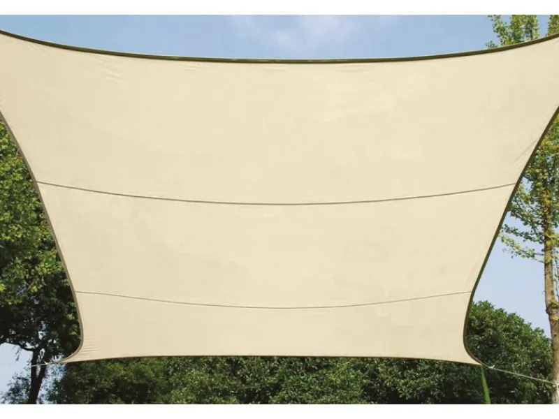 Viereck-Sonnensegel wasserdurchlässig 360 cm x 360 cm*Perel Best