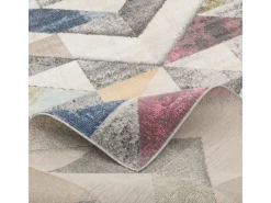 Balkonmöbel|Pergamon In- und Outdoor Designer Teppich Lagos Bunt Modern 140x200cm