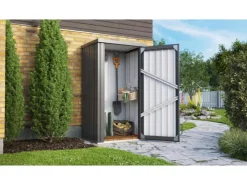 Pergart Gartenschränke|Gerätehaus Marburg 98 cm x 81 cm x 180 cm Anthrazit-Matt