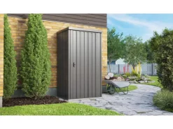 Pergart Gartenschränke|Gerätehaus Marburg 98 cm x 81 cm x 180 cm Anthrazit-Matt