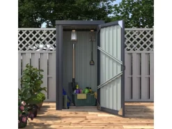 Pergart Gartenschränke|Gerätehaus Marburg 98 cm x 81 cm x 180 cm Anthrazit-Matt