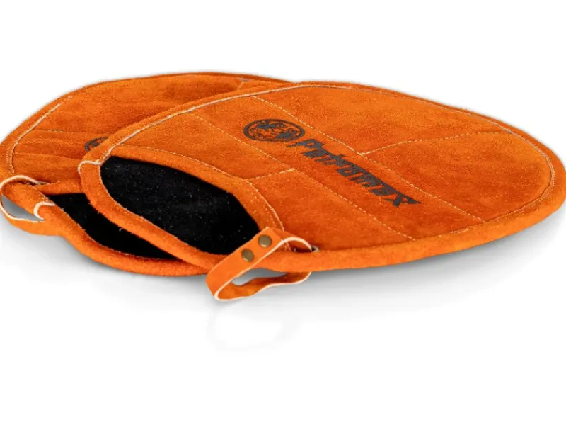 Aramid Topflappen mit Eingriff Paar Schwarz-Orange*Petromax