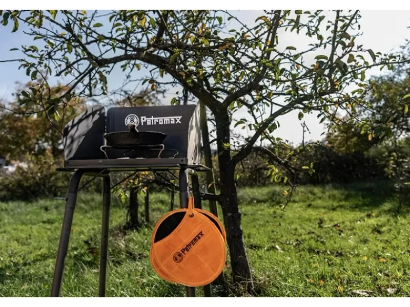 Aramid Topflappen mit Eingriff Paar Schwarz-Orange*Petromax