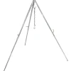 Petromax Campingzubehör|Dreibein-Set mit Kette & Haken D1 Stahl Aufstellhöhe 88 cm - 144 cm