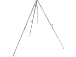 Petromax Campingzubehör|Dreibein-Set mit Kette & Haken D1 Stahl Aufstellhöhe 88 cm - 144 cm