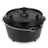 Dutch Oven Set FT9-Scrub Schwarz mit Standfüßen 7,5 l Ø 23,9 cm*Petromax Sale