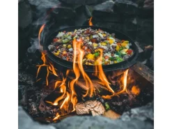 Dutch Oven Set FT9-Scrub Schwarz mit Standfüßen 7,5 l Ø 23,9 cm*Petromax Sale