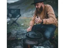 Dutch Oven Set FT9-Scrub Schwarz mit Standfüßen 7,5 l Ø 23,9 cm*Petromax Sale