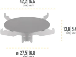 Grillplatte mit Kochkreuz für Raketenofen*Petromax Outlet