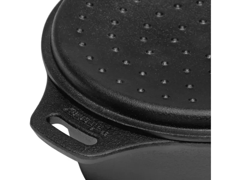 Petromax Campingzubehör|Kasserolle mit Deckel Gusseisern