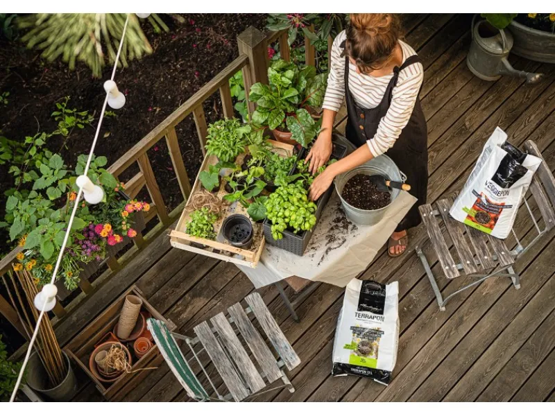Lechuza Hydrokultur|Pflanzsubstrat ® Terrapon 12 Liter für Außen- und Kübelpflanzen