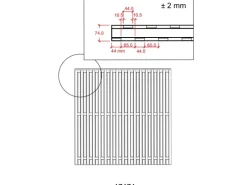 Holz Sichtschutzzaun Nagano Nadelholz Weiß 180 cm x 180 cm*Plus Hot