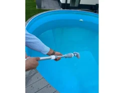 Pool-Handsauger inkl. Akku und Ladegerät Weiß-Grau* Discount