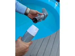 Pool-Handsauger inkl. Akku und Ladegerät Weiß-Grau* Discount