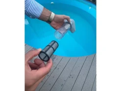 Pool-Handsauger inkl. Akku und Ladegerät Weiß-Grau* Discount