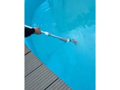 Pool-Handsauger inkl. Akku und Ladegerät Weiß-Grau* Discount