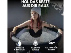 Arcdip Eisfass Eisbad Eistonne 70 x 80 cm Zum Eisbaden*Poolomio