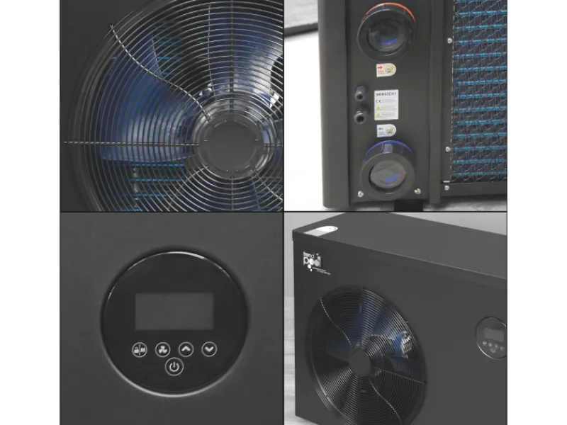 Poolomio Einbaupools|Pooltechnik|Full Inverter Wärmepumpe Mr Smart 16 kW für Pools bis 75 m³