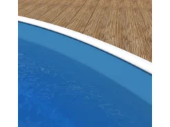 Poolomio Pooltechnik|Poolfolie Rund 350 x 90 cm Poolinnenfolie 0,4 mm Blau für Stahlwandpool