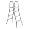 Poolleiter Edelstahl 3-stufig mit Handlauf bis 120 cm*Poolomio Clearance