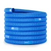 Poolomio Poolreinigung|Poolschlauch 32mm Blau mit Trennmuffen, 9,9 Meter