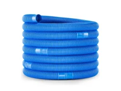 Poolomio Poolreinigung|Poolschlauch 32mm Blau mit Trennmuffen, 9,9 Meter