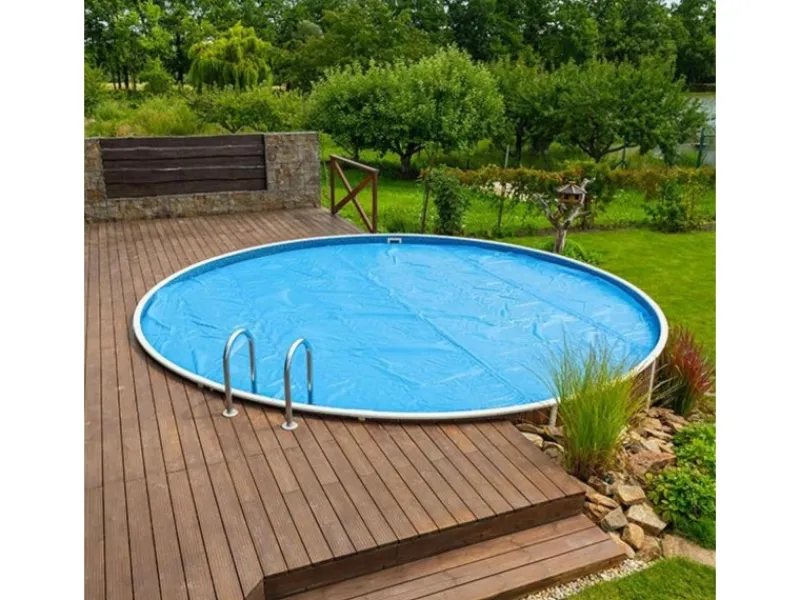 Poolomio Pool Abdeckung|Solarplane Solarfolie 400 my für Rundpool Ø 360 cm