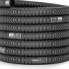 Poolomio Poolreinigung|Solarschlauch 32mm Schwarz mit Trennmuffen, 12 Meter