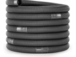 Poolomio Poolreinigung|Solarschlauch 32mm Schwarz mit Trennmuffen, 12 Meter