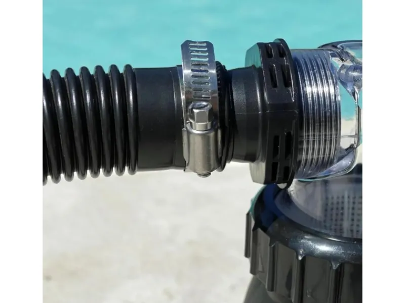 Poolomio Poolreinigung|Solarschlauch 32mm Schwarz mit Trennmuffen, 12 Meter