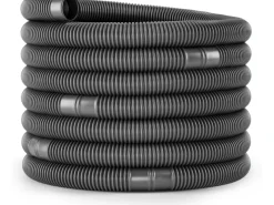 Poolomio Poolreinigung|Solarschlauch 32mm Schwarz mit Trennmuffen, 6 Meter