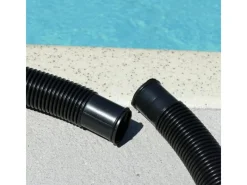 Poolomio Poolreinigung|Solarschlauch 32mm Schwarz mit Trennmuffen, 6 Meter