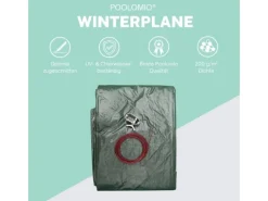 Winterplane Pool Winterabdeckung 110 my Rund 600 cm*Poolomio Discount