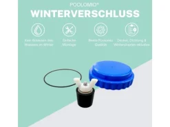 Poolomio Pooltechnik|Winterverschluss Set für Intex Pool mit Belebungsdüse ab BJ vor 2021