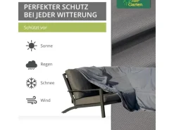 Mehr Garten Schutzhüllen|Premium Dining-Lounge-Ecke L-Form