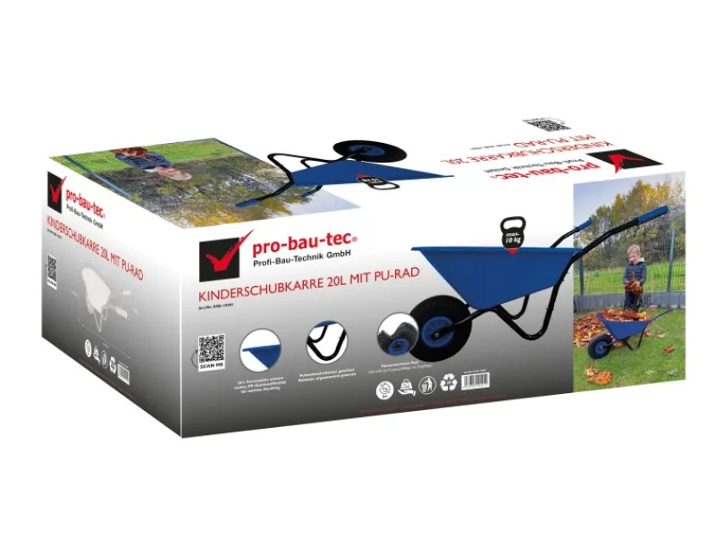 Kinder pro-bau-tec Kinder-Gartengeräte|Kinderschubkarre 20 l
