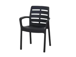 Progarden Stapelsessel Borneo 54 cm x 61 cm x 82 cm Anthrazit* Discount