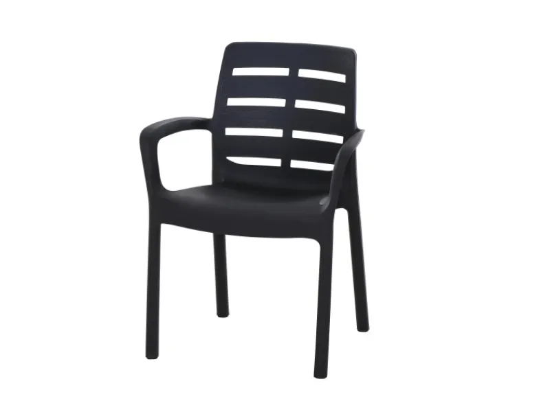 Progarden Stapelsessel Borneo 54 cm x 61 cm x 82 cm Anthrazit* Discount