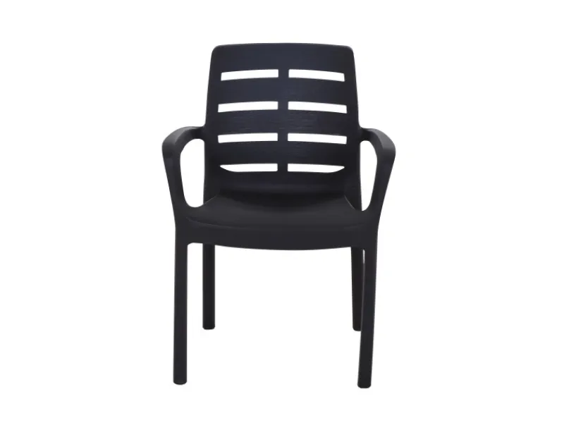 Progarden Stapelsessel Borneo 54 cm x 61 cm x 82 cm Anthrazit* Discount