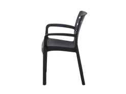 Progarden Stapelsessel Borneo 54 cm x 61 cm x 82 cm Anthrazit* Discount