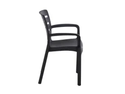 Progarden Stapelsessel Borneo 54 cm x 61 cm x 82 cm Anthrazit* Discount