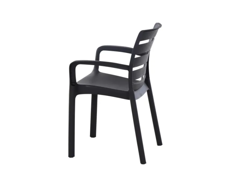 Progarden Stapelsessel Borneo 54 cm x 61 cm x 82 cm Anthrazit* Discount