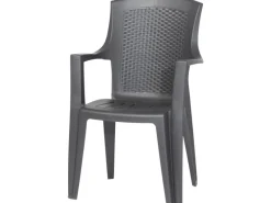 Progarden Stapelsessel Eden Anthrazit ca. 46 cm x 55 cm x 91 cm*