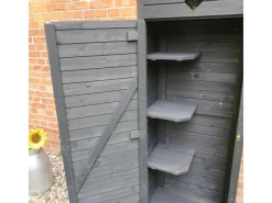 Promadino Balkonmöbel|Gartenschrank Babylon (BxTxH) 78 x 49,5 x 194,5 cm