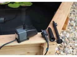 Sechseck-Hochteich Ø 150 cm inkl. Pumpe 220 Volt aus Kiefernholz*Promadino Discount