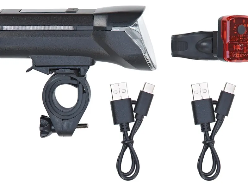 Prophete Fahrräder|Akku Fahrrad-Beleuchtungs-Set 2-tlg. LED