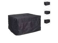 PROREGAL Schutzhüllen|Abdeckhaube HxBxT 75x123x123cm Outdoor Gartenmöbel Garnitur Anthrazit 3cm Abdeckplane Schutzplane Schutzhülle